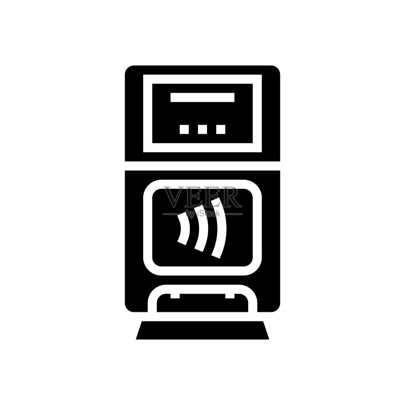 POS机终端非接触式符号图标矢量图图标素材