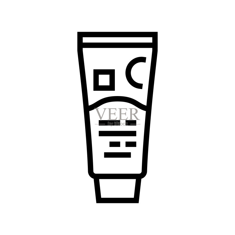 舒缓霜线性图标矢量图图标素材