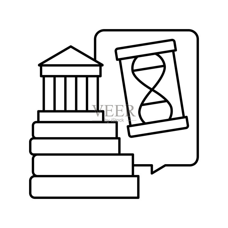 历史学科线性图标矢量素材图标素材