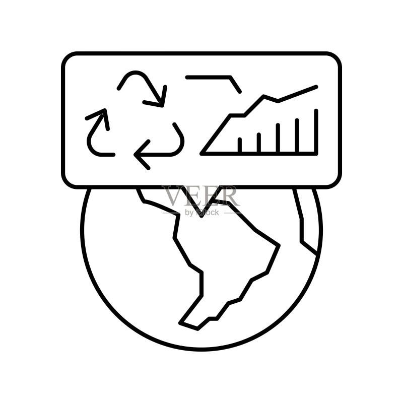 系统生态线图标矢量图图标素材
