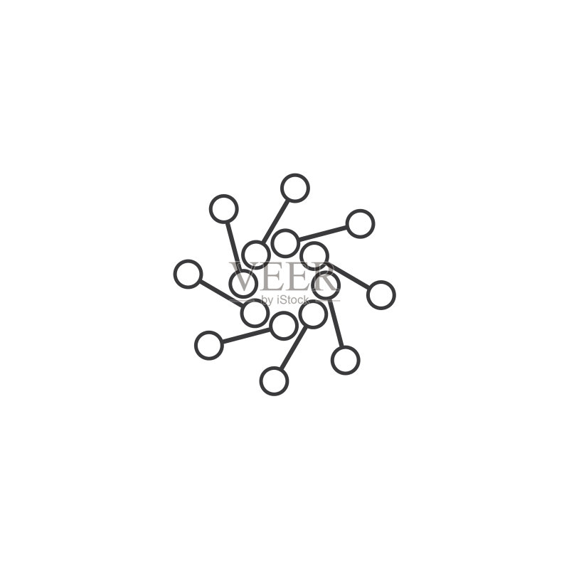 分子的图标图标素材