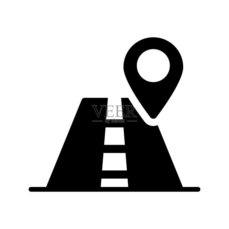 路线地图图标图标素材
