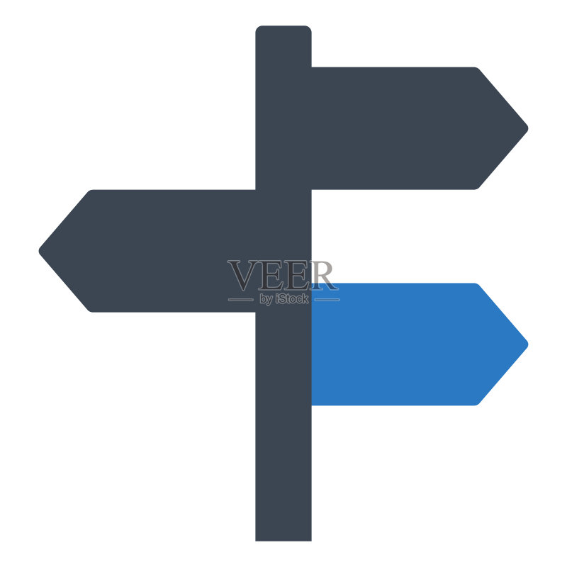 十字路口标志图标图标素材