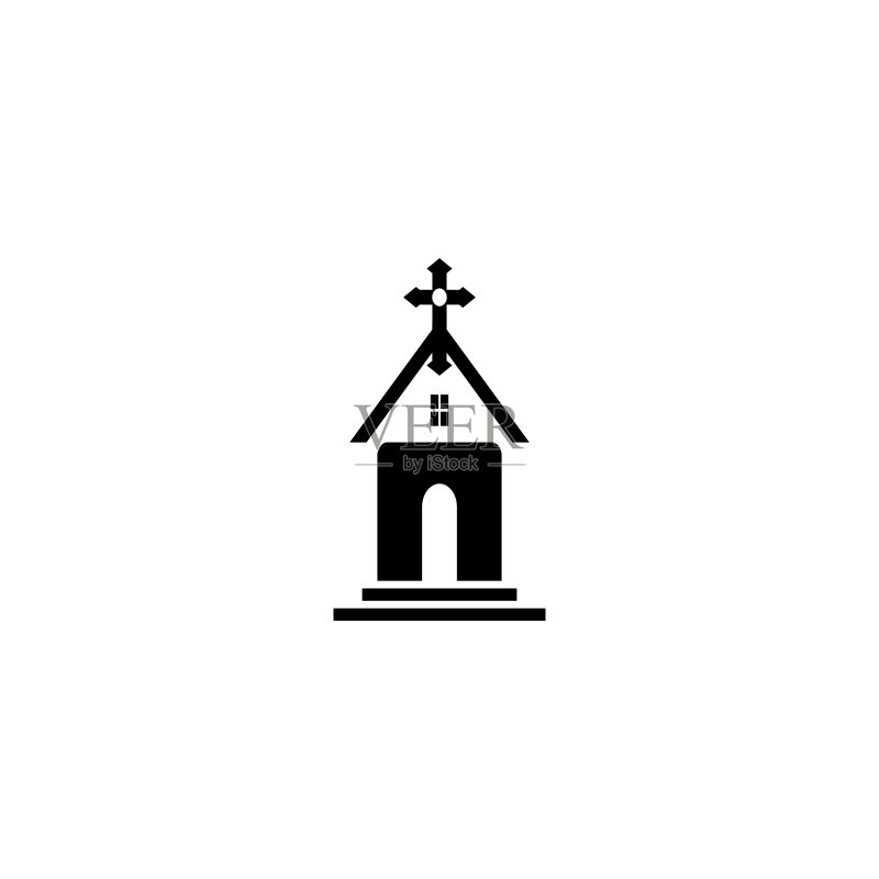 教堂图标标志图标素材