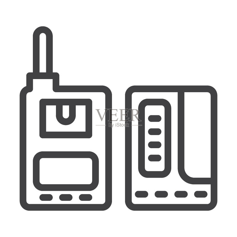 照片闪光触发器线性图标图标素材