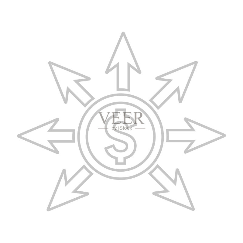 投资、现金、结账、金融、支付、付款、支出图标图标素材