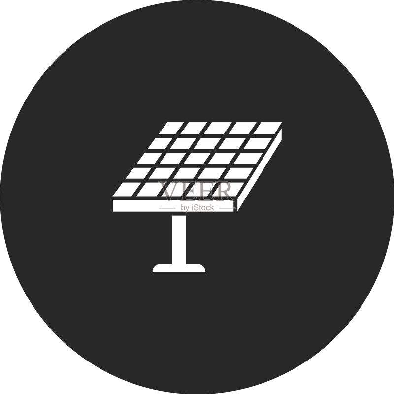 太阳能电池板的图标图标素材