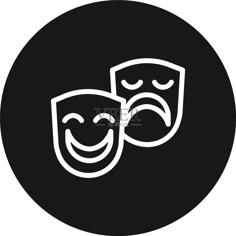 戏剧面具图标图标素材