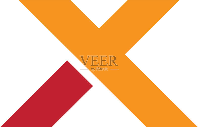 字母X标志模板图标素材