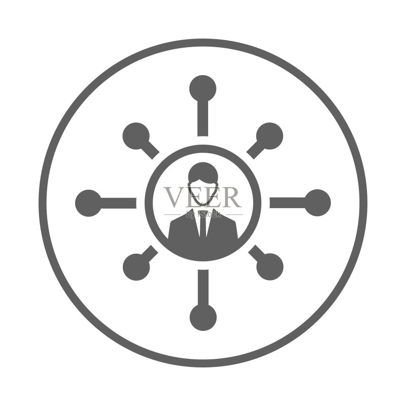 商务灰色连接图标矢量素材图标素材