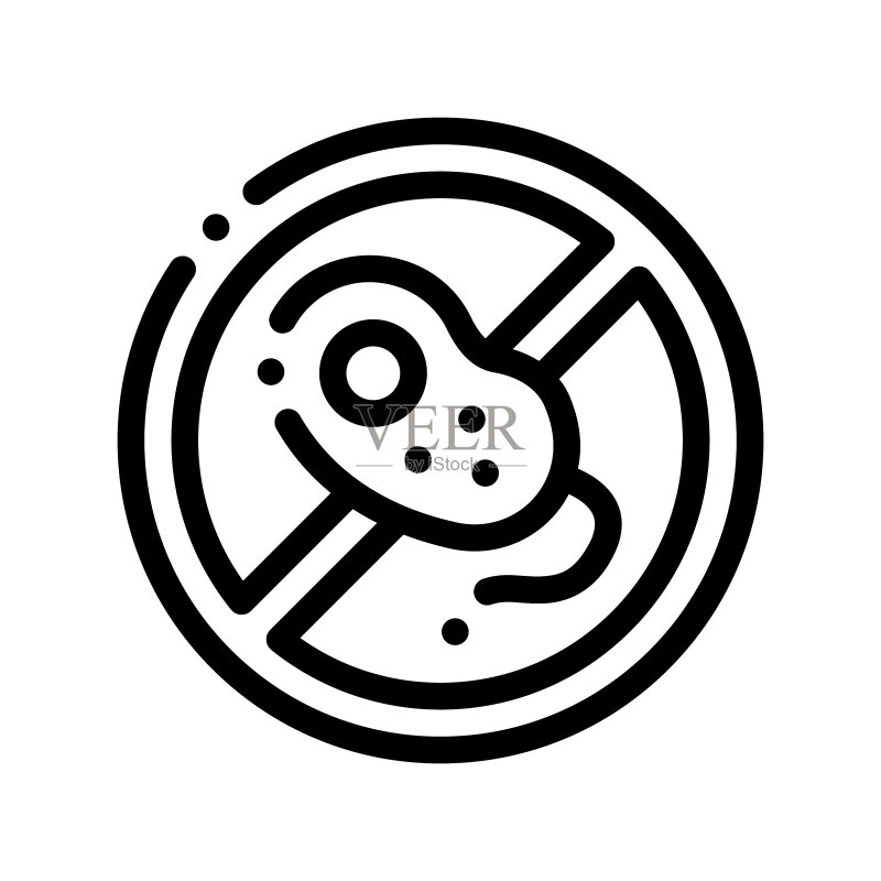 抗菌细线标志图标图标素材