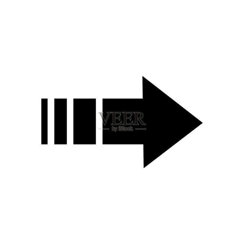 箭头大黑色图标箭头图标光标现代图标素材