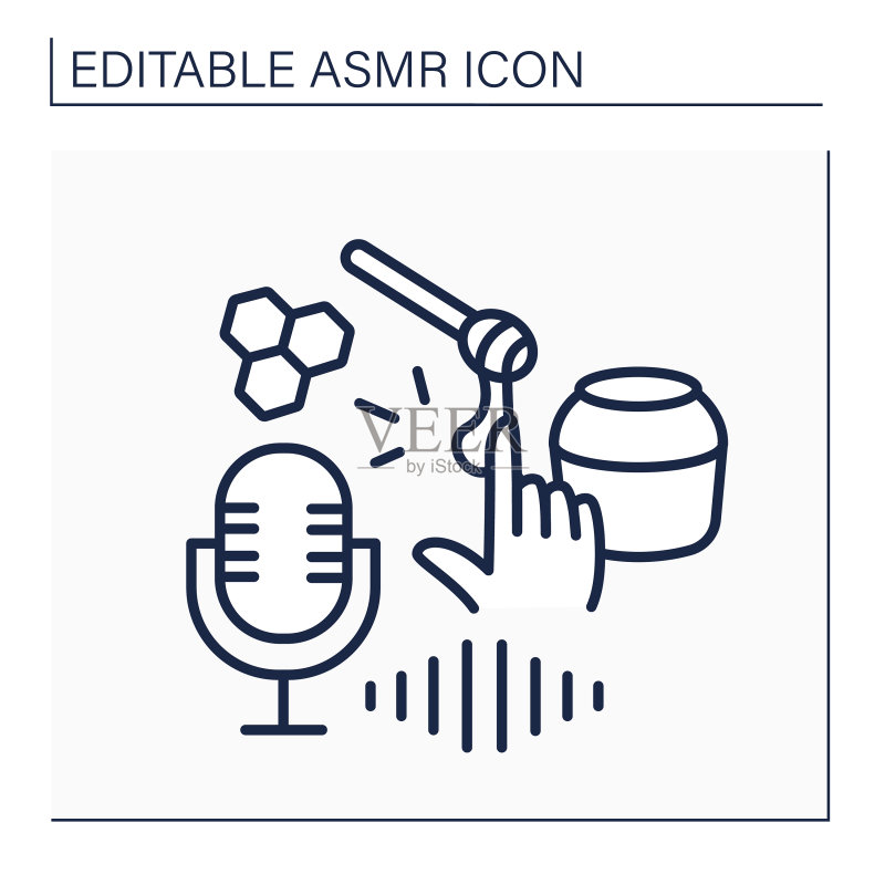 ASMR线性图标图标素材