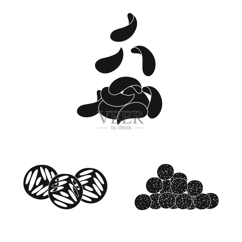聚会和烹饪标志套装图标素材