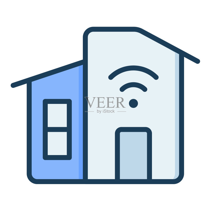 智能家居WiFi物联网独立图标图标素材