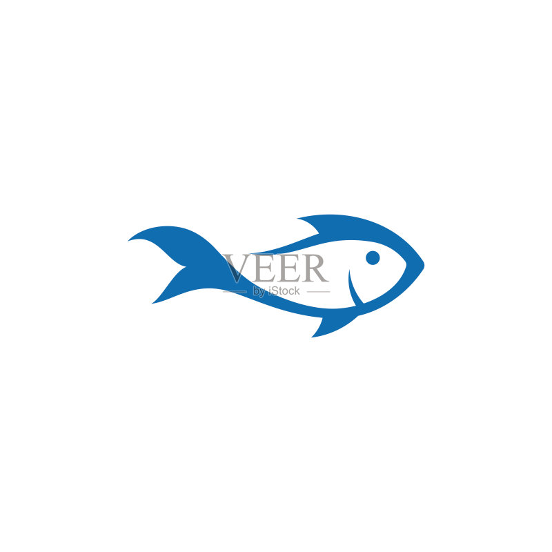 鱼Logo图标设计矢量图图标素材