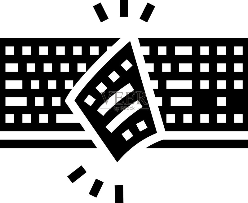 键盘罩字形图标图标素材