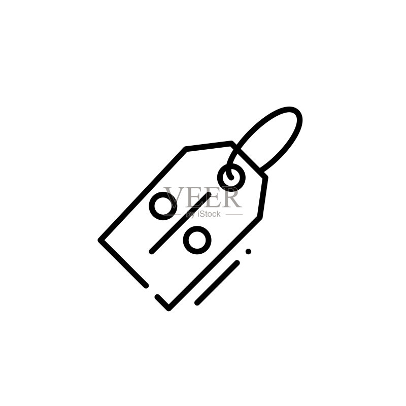 带有促销标志的折扣价格标签图标素材