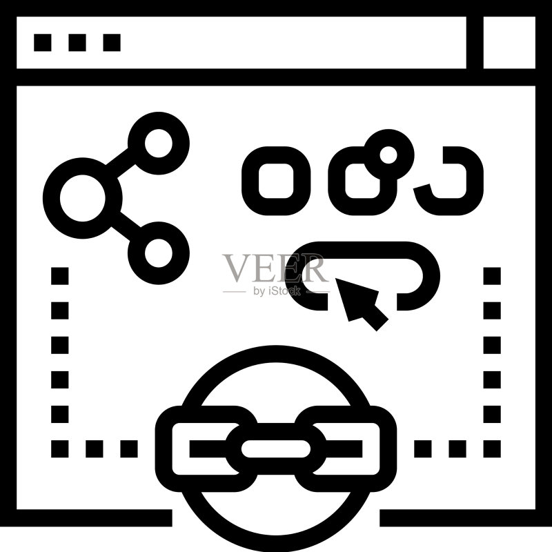 社交分享线性图标图标素材