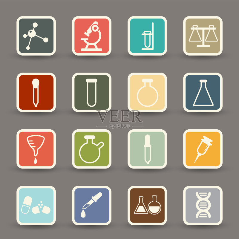 科学图标EPS10图标素材