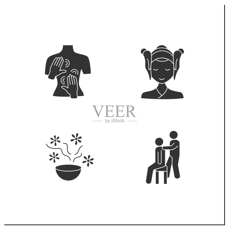 水疗Glyph图标集图标素材