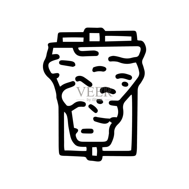 墨西哥烤肉串简笔画图标图标素材