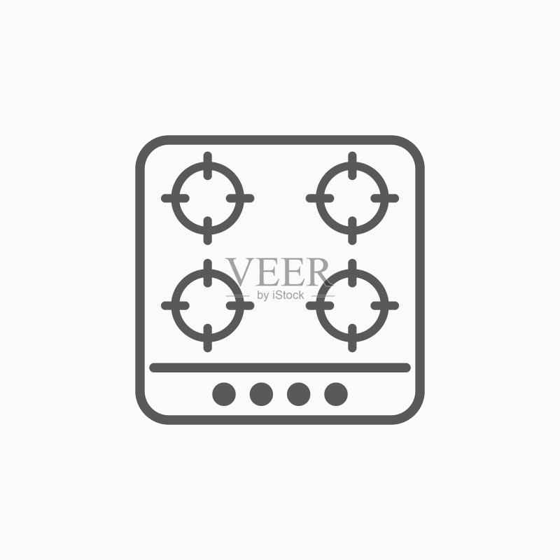 燃气灶图标图标素材