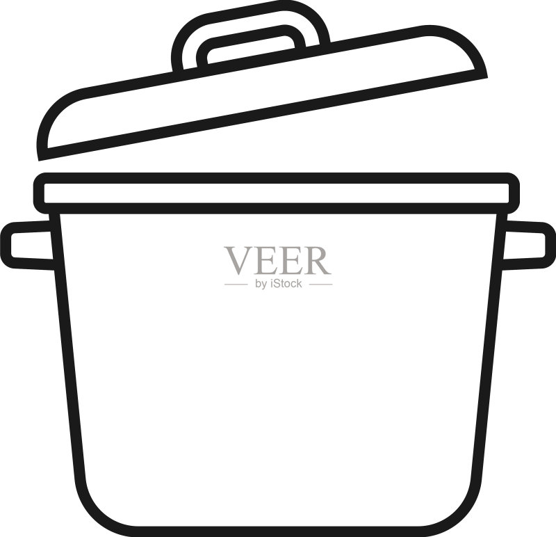 厨房锅具图标设计模板图标素材