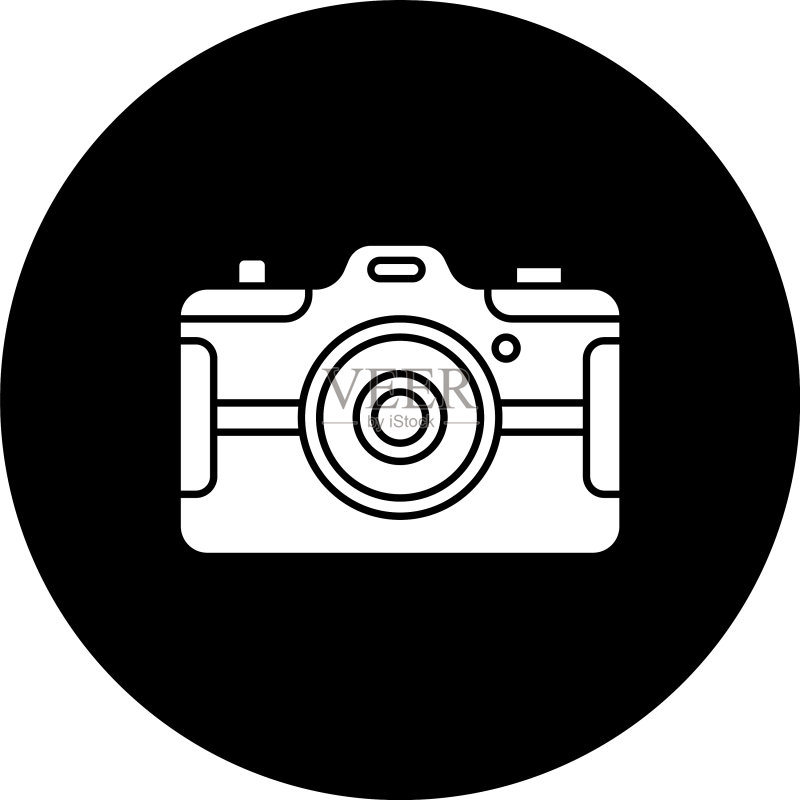 数码相机字形图标摄影工具图标素材