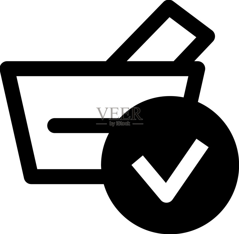 购物篮确认图标素材