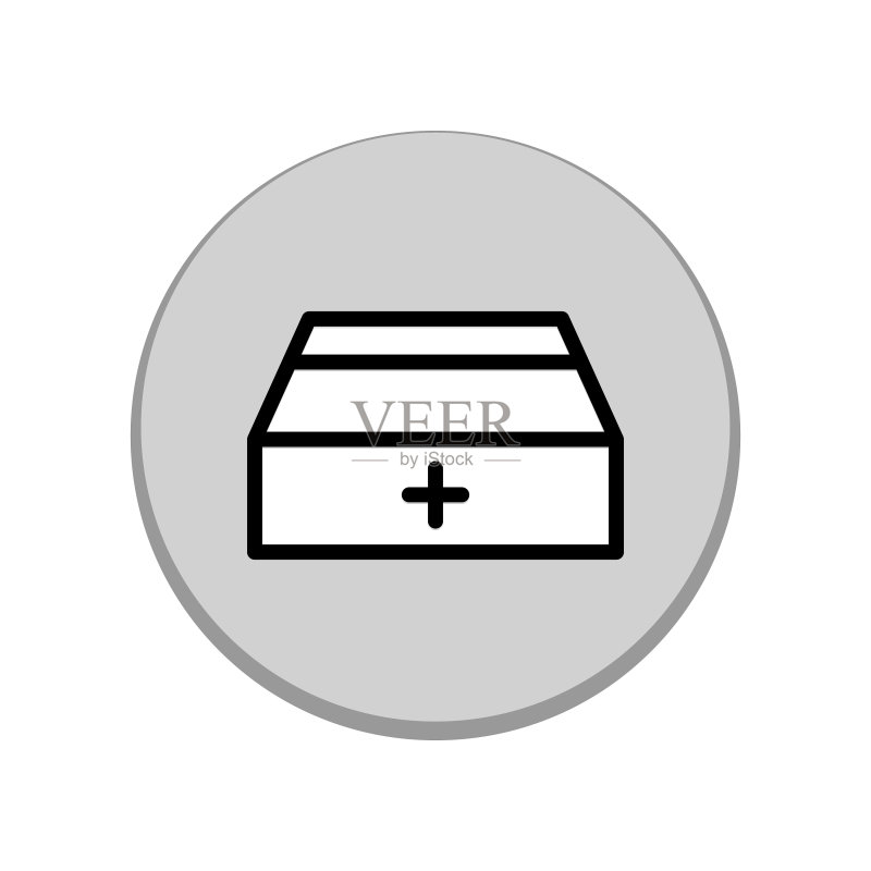 急救医疗箱图案图标素材