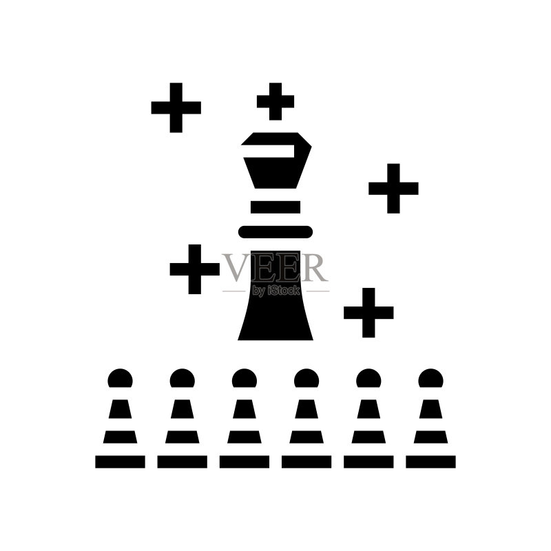 游戏领导者图案字形矢量图标图标素材