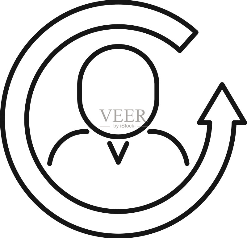 创意适应图标轮廓商业技能图标素材