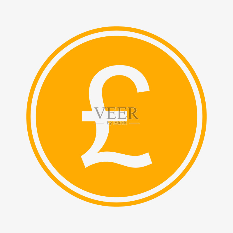 英镑货币符号硬币图标图标素材