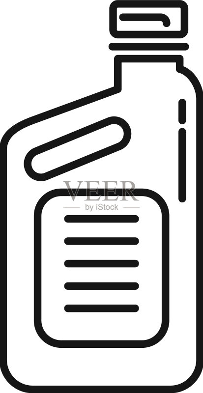 自行车维修油罐图标轮廓图标素材