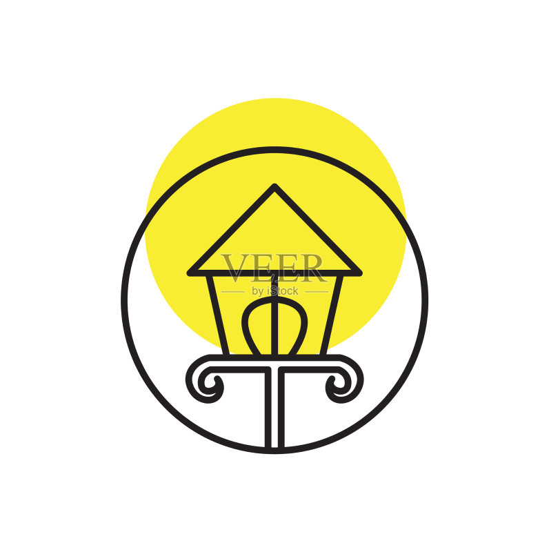 线条装饰户外照明现代Logo图标素材