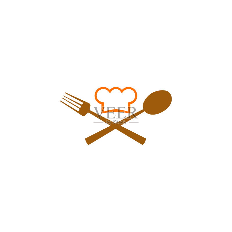 厨师帽美食Logo图标素材