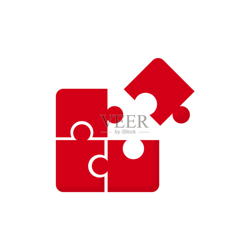 应用程序拼图碎片扁平图标图标素材