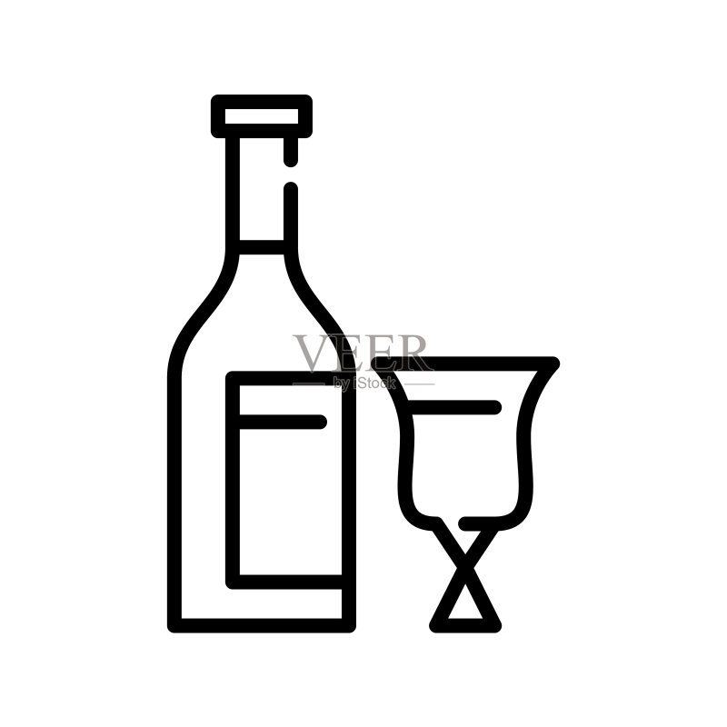 教堂葡萄酒像素完美可编辑描边图标图标素材