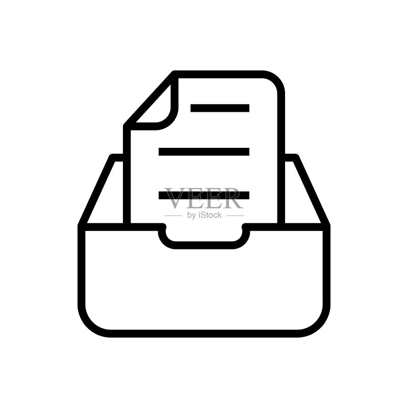 文档抽屉图标图标素材