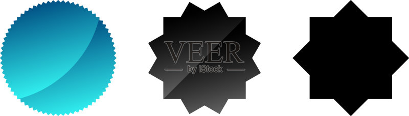 星 burst 光芒四射的价格标签价格闪光形状图标素材