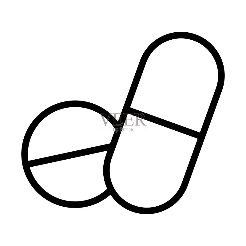 药品轮廓图标图标素材