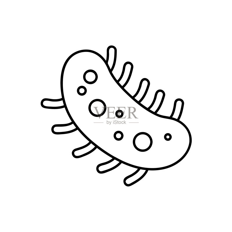 细菌病毒线条图标网页素材图标素材