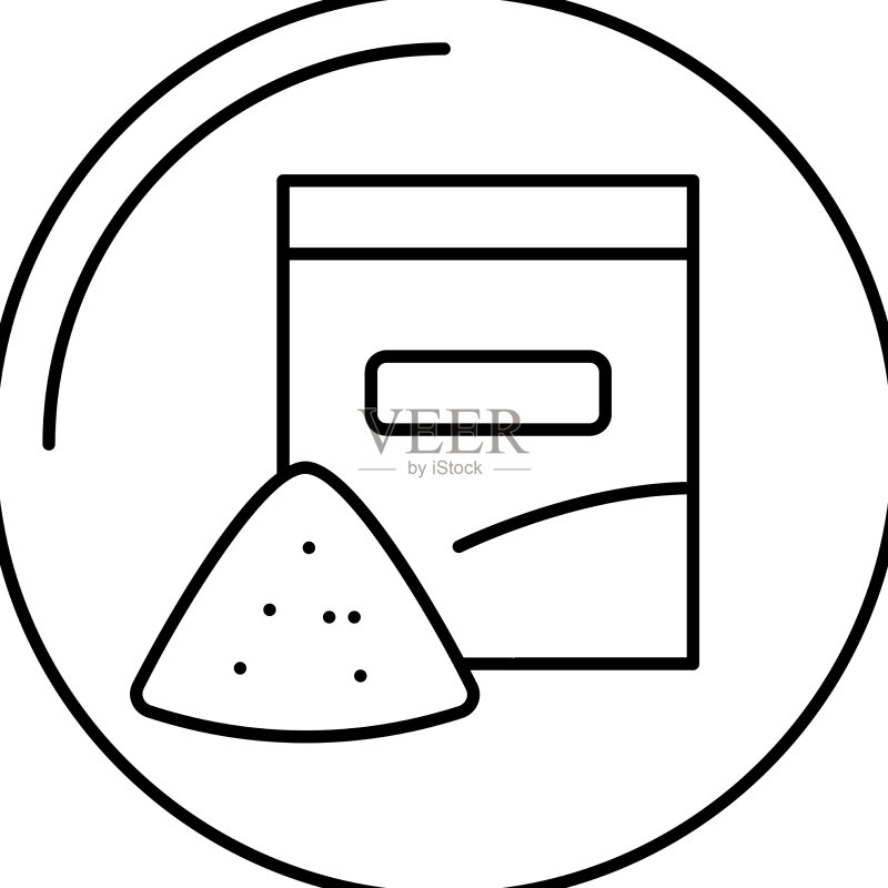 零食部商店线条图标图标素材