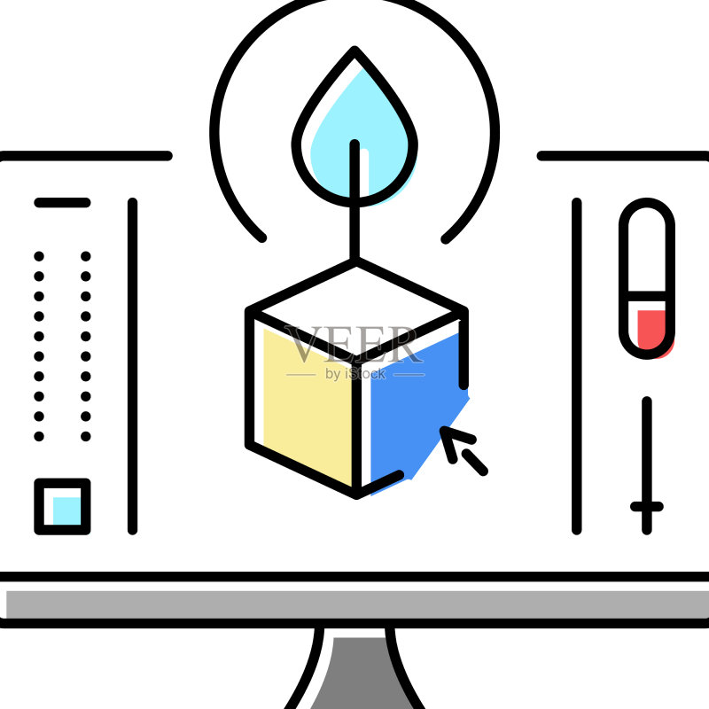 3D可持续设计彩色图标图标素材