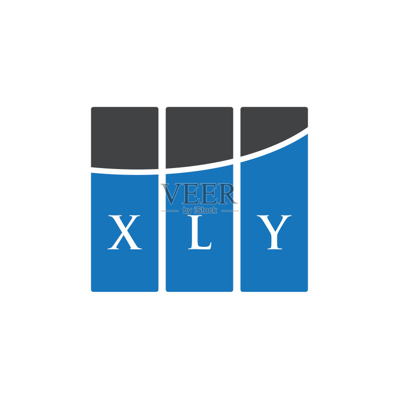 白色背景上的XLY字母logo设计图标素材
