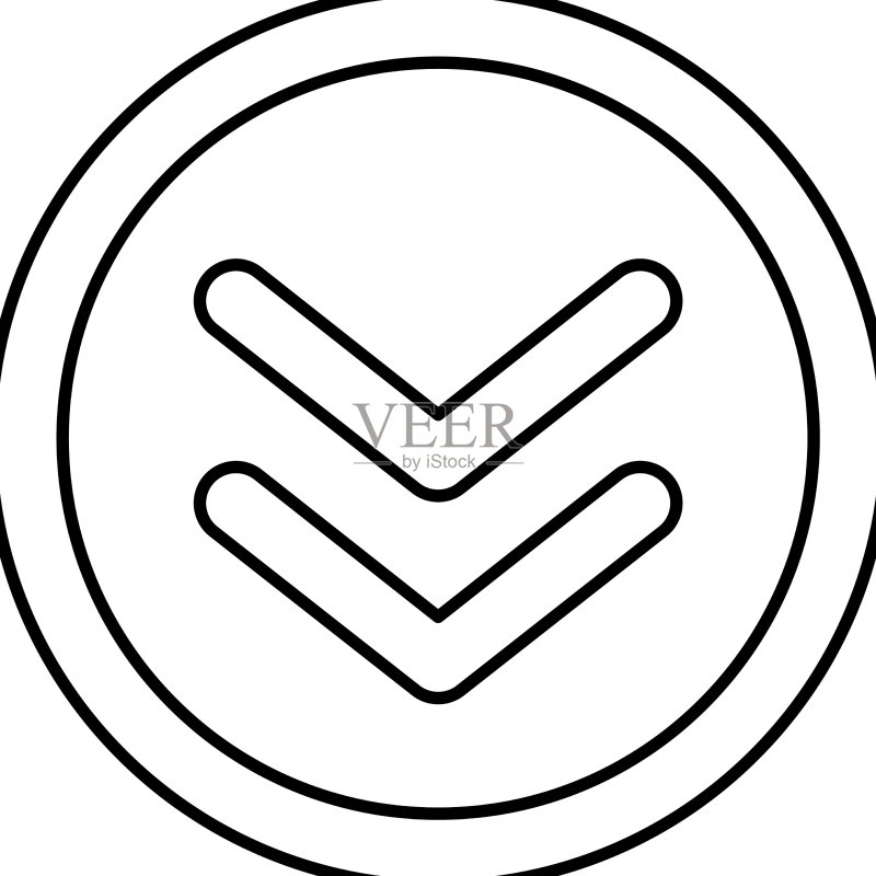 滚动条线性图标按钮图标素材