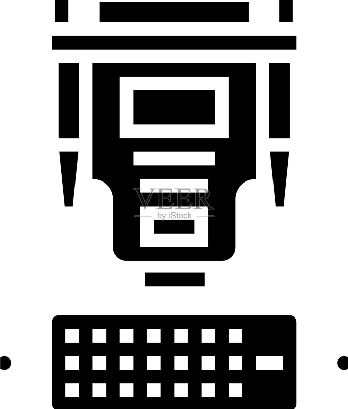 DVI电缆和端口标志图标图标素材