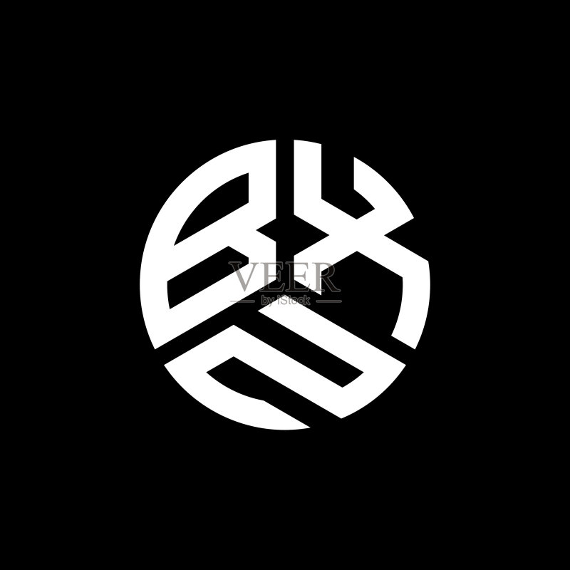 BXN字母Logo设计（白色背景）图标素材