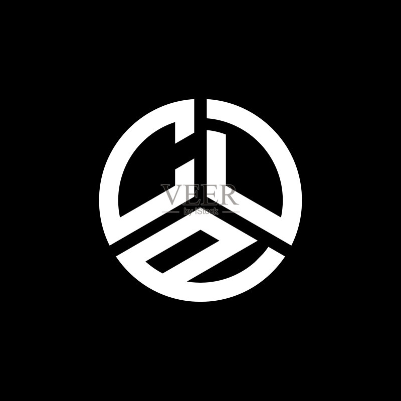 CDP字母标志设计白色背景图标素材